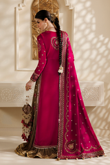 Embroidered Velvet Formal 3pcs suit By Jazmin