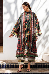 3-PC Unstitched Embroidered Lawn By Jazmin | USE-9322