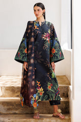 3-PC Unstitched Embroidered Lawn By Jazmin | USE-9310