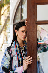 3-PC Unstitched Embroidered Lawn By Jazmin | USE-9311