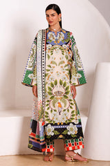 3-PC Unstitched Embroidered Lawn By Jazmin | USE-9319