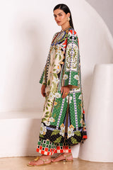 3-PC Unstitched Embroidered Lawn By Jazmin | USE-9319