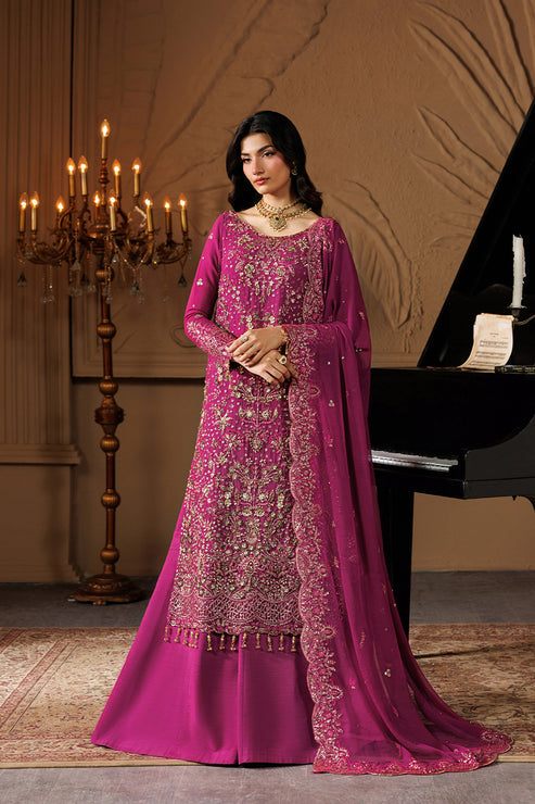 3-PC Unstitched Chiffon Embroidered By Emaan Adeel | EMBER