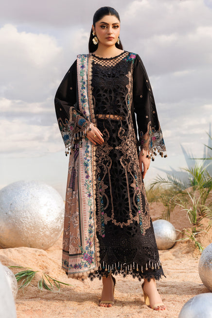 3-PC Unstitched Embroidered Lawn Shangrila By Parishay | ANG-09