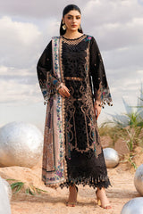 3-PC Unstitched Embroidered Lawn Shangrila By Parishay | ANG-09