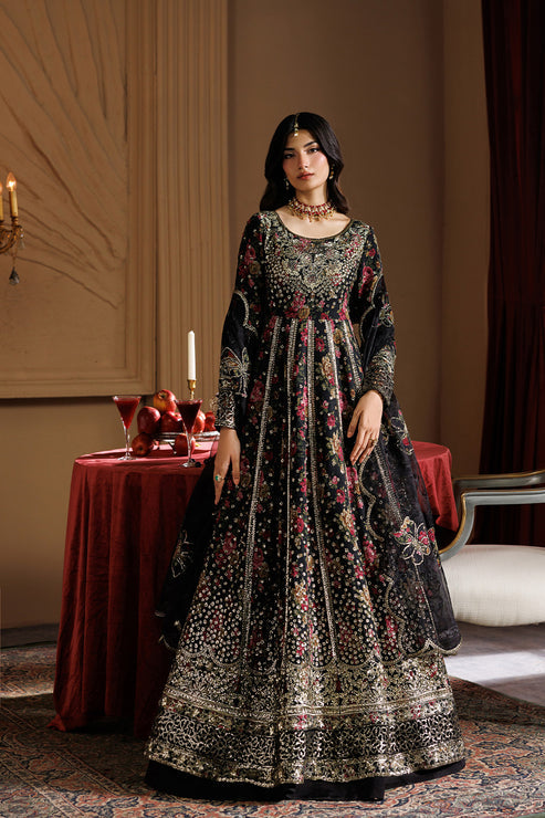 3-PC Unstitched Chiffon Embroidered By Emaan Adeel | ASH