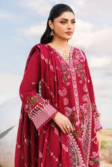 3-PC Unstitched Embroidered Lawn Shangrila By Parishay | ANG-05