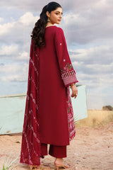3-PC Unstitched Embroidered Lawn Shangrila By Parishay | ANG-05