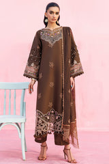 3-PC Unstitched Embroidered Lawn Shangrila By Parishay | ANG-06