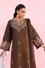 3-PC Unstitched Embroidered Lawn Shangrila By Parishay | ANG-06