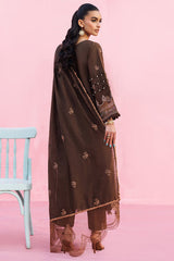 3-PC Unstitched Embroidered Lawn Shangrila By Parishay | ANG-06