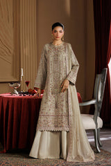 3-PC Unstitched Chiffon Embroidered By Emaan Adeel | ELARA