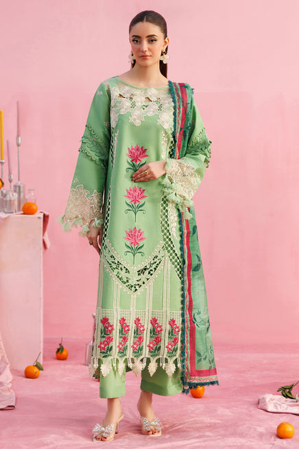 3-PC Unstitched Embroidered Lawn Shangrila By Parishay | ANG-10