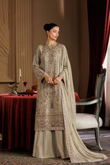 3-PC Unstitched Chiffon Embroidered By Emaan Adeel | ELARA