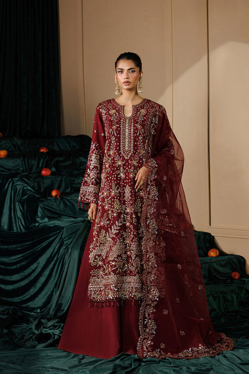 3-PC Unstitched Chiffon Embroidered By Emaan Adeel | SOLSTICE