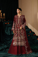 3-PC Unstitched Chiffon Embroidered By Emaan Adeel | SOLSTICE