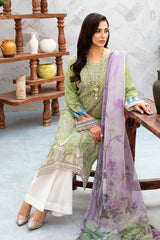 L-904 - 3PC Luxury Lawn Collection Ghazal By Ramsha