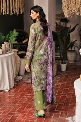 N-410 - 3PC Luxury Lawn Collection Rangrez By Ramsha