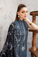 L-908 - 3PC Luxury Lawn Collection Ghazal By Ramsha