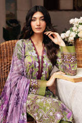 N-410 - 3PC Luxury Lawn Collection Rangrez By Ramsha