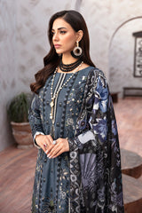 L-908 - 3PC Luxury Lawn Collection Ghazal By Ramsha