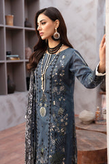 L-908 - 3PC Luxury Lawn Collection Ghazal By Ramsha