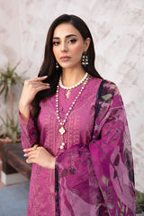 L-909 - 3PC Luxury Lawn Collection Ghazal By Ramsha