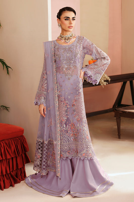 E-201 | 3Pc Unstitched Suit Festive Formal Luxury By Ramsha