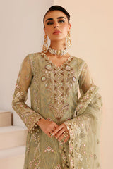 E-208 | 3Pc Unstitched Suit Festive Formal Luxury By Ramsha