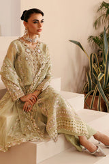 E-208 | 3Pc Unstitched Suit Festive Formal Luxury By Ramsha