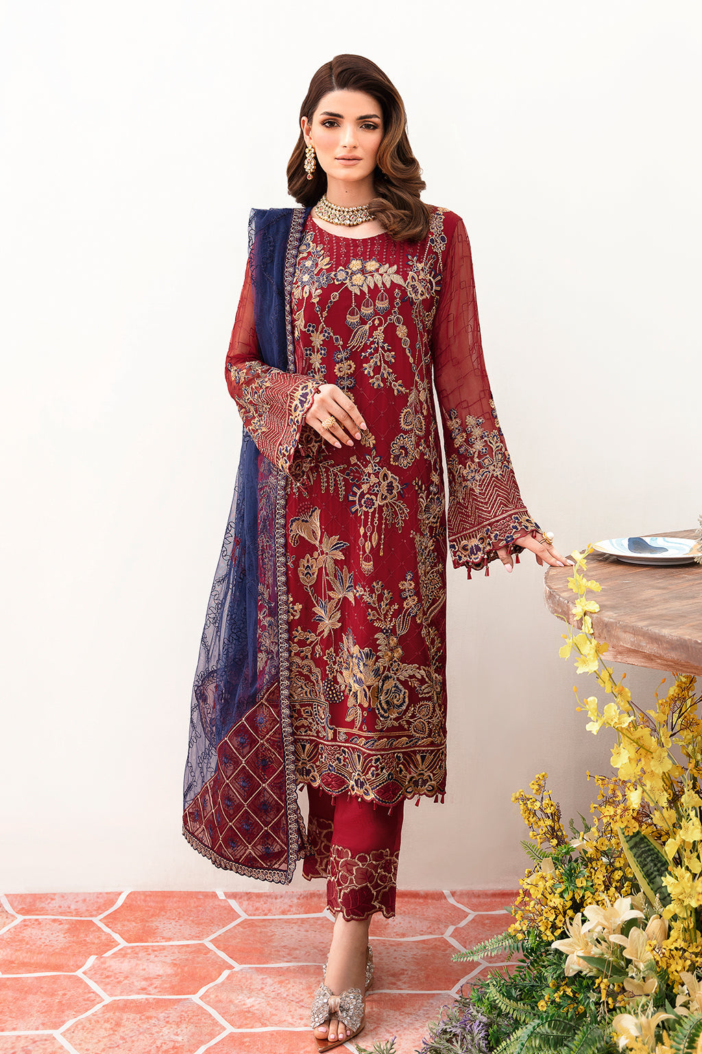 F-2410 - Ramsha Chiffon Collection Vol 24