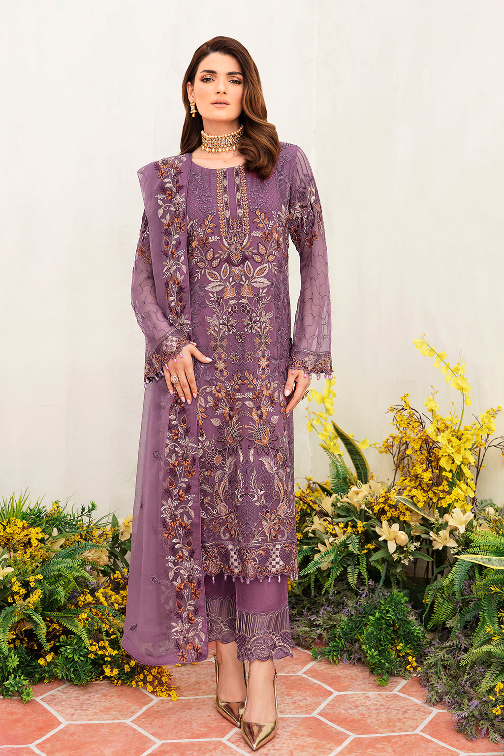 F-2404 - Ramsha Chiffon Collection Vol 24