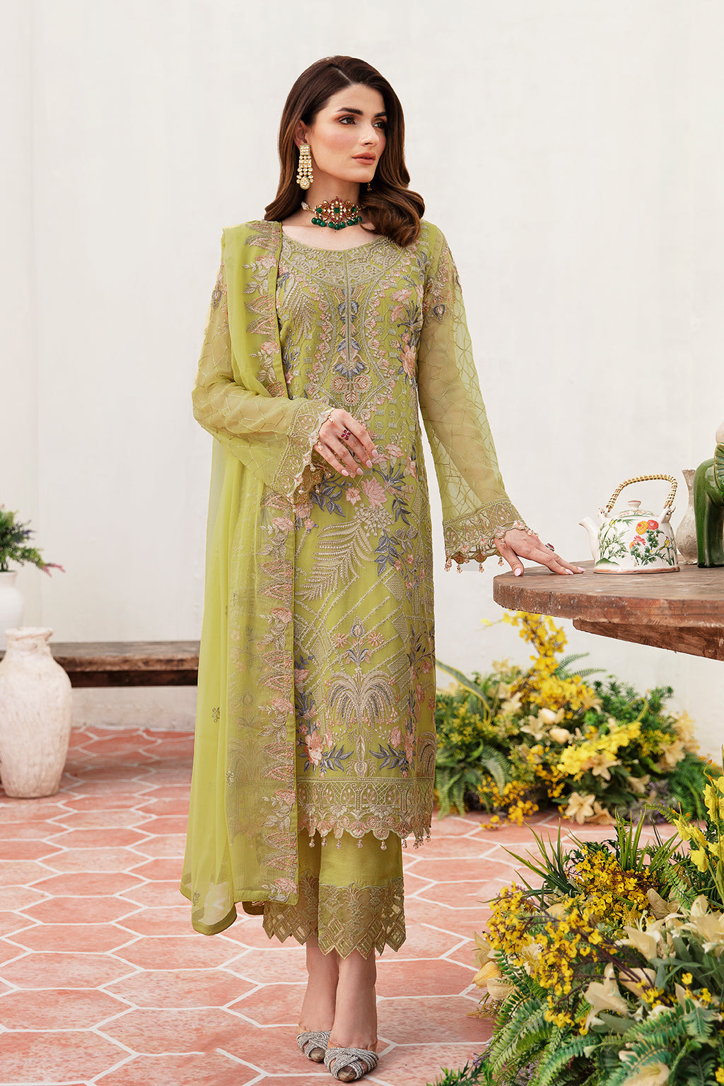 F-2408 - Ramsha Chiffon Collection Vol 24