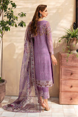 3Pc Suit Embroidered Chiffon Unstitched  Chevron By Ramsha