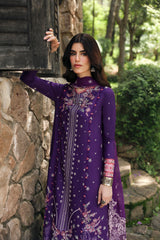 LM-15 EIMERA | 3Pc Unstitched Suit Winter Embroidered Qlinekari By Qalamkar