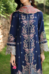 LM-06 CADHLA | 3Pc Unstitched Suit Winter Embroidered Qlinekari By Qalamkar