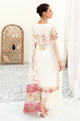 3Pc Suit Embroidered Organza Unstitched Minahil By Ramsha