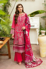 Y-810 - 3PC Luxury Lawn Collection Riwayat By Ramsha