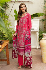 Y-810 - 3PC Luxury Lawn Collection Riwayat By Ramsha