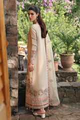 LM-11 ZIA | 3Pc Unstitched Suit Winter Embroidered Qlinekari By Qalamkar