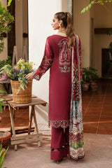 Y-801 - 3PC Luxury Lawn Collection Riwayat By Ramsha