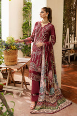 Y-801 - 3PC Luxury Lawn Collection Riwayat By Ramsha