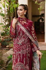 Y-801 - 3PC Luxury Lawn Collection Riwayat By Ramsha