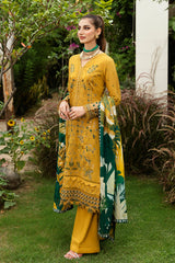 Y-805 - 3PC Luxury Lawn Collection Riwayat By Ramsha