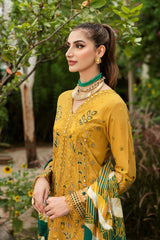 Y-805 - 3PC Luxury Lawn Collection Riwayat By Ramsha