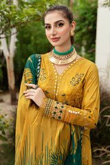 Y-805 - 3PC Luxury Lawn Collection Riwayat By Ramsha