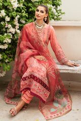 Y-807 - 3PC Luxury Lawn Collection Riwayat By Ramsha