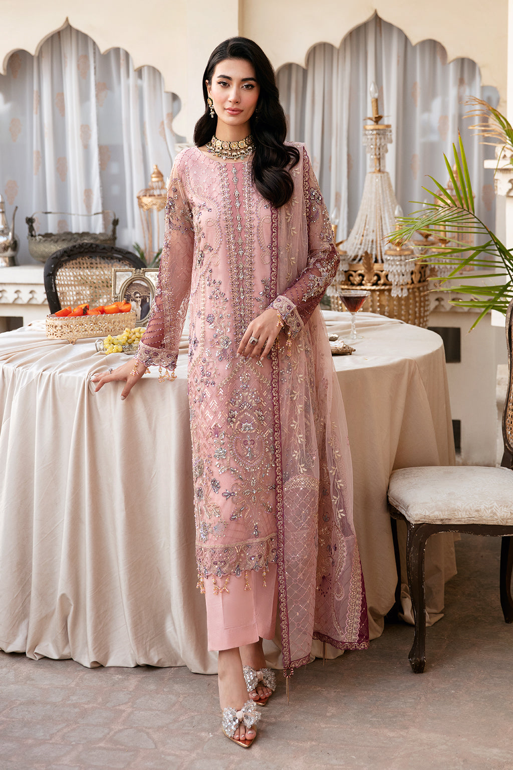 H-307 | 3Pc Unstitched Luxury Wedding Collection By Ramsha