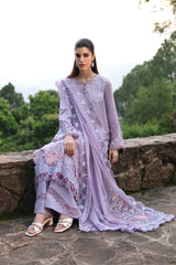 LM-14 MAEVE | 3Pc Unstitched Suit Winter Embroidered Qlinekari By Qalamkar