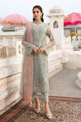 H-302 | 3Pc Unstitched Luxury Wedding Collection By Ramsha